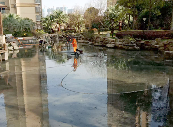 相城景观池淤泥清理